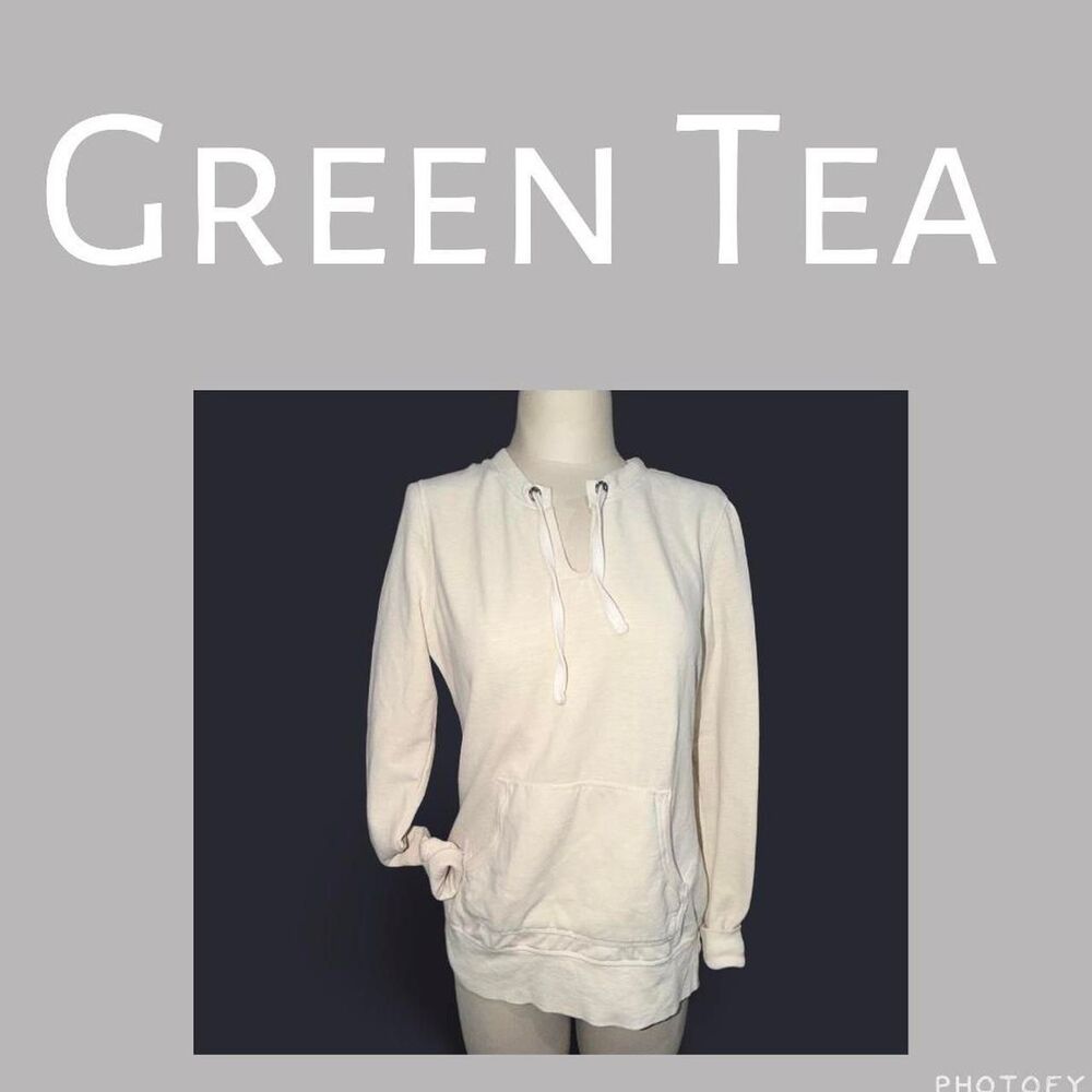 Unbranded Women's Cream and White Hoodie